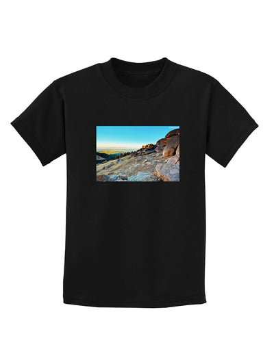 CO Rockies View Childrens Dark T-Shirt-Childrens T-Shirt-TooLoud-Black-X-Small-Davson Sales