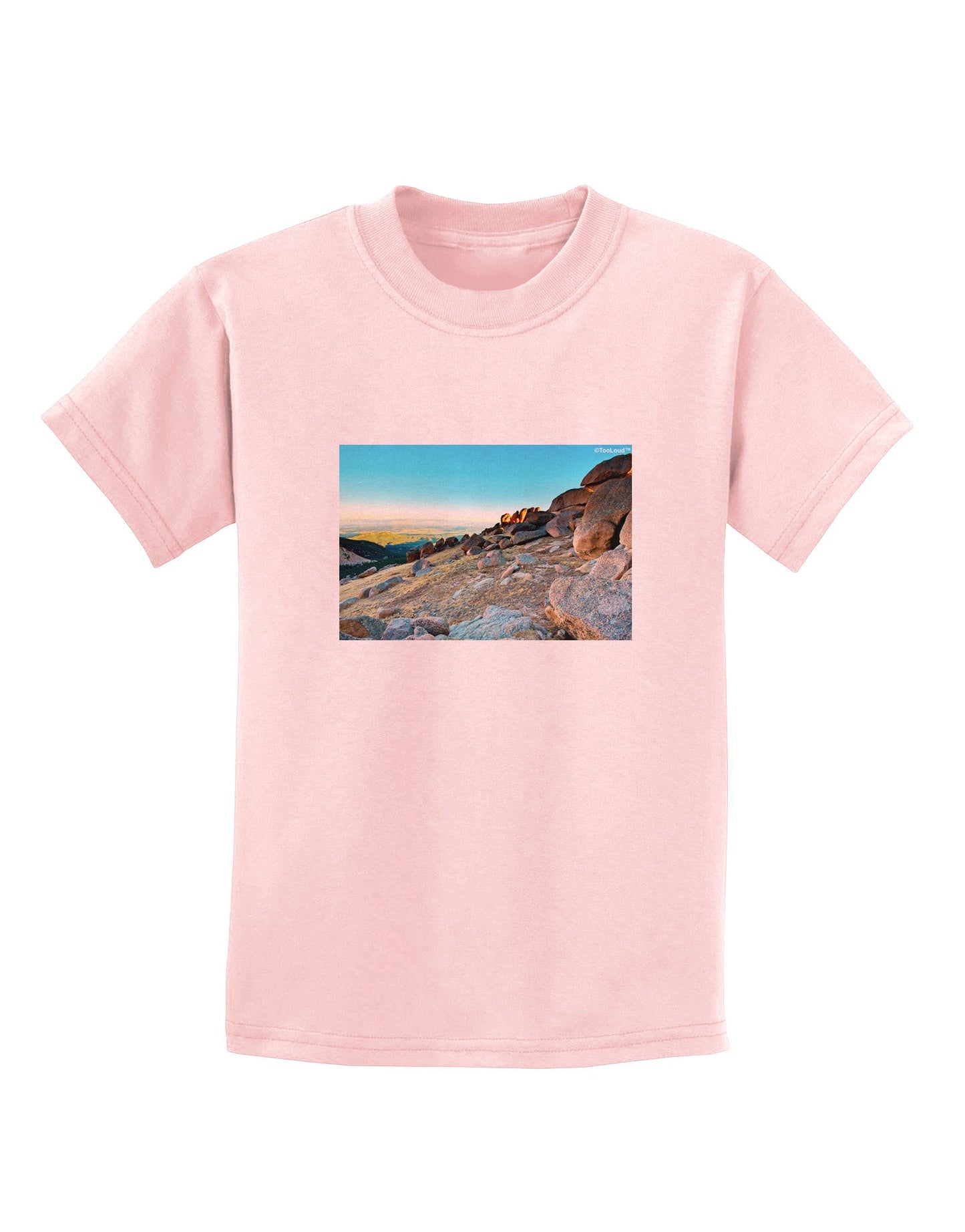 CO Rockies View Childrens T-Shirt-Childrens T-Shirt-TooLoud-PalePink-X-Small-Davson Sales