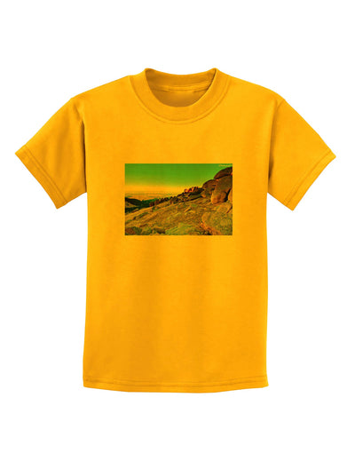 CO Rockies View Childrens T-Shirt-Childrens T-Shirt-TooLoud-Gold-X-Small-Davson Sales