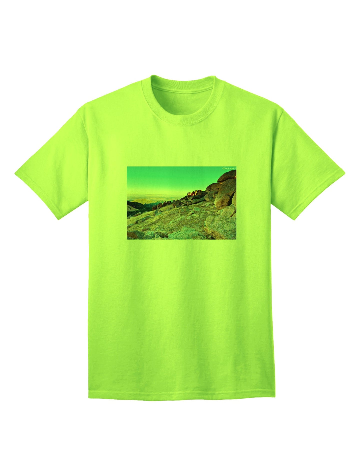 CO Rockies View - Premium Adult T-Shirt Collection-Mens T-shirts-TooLoud-Neon-Green-Small-Davson Sales