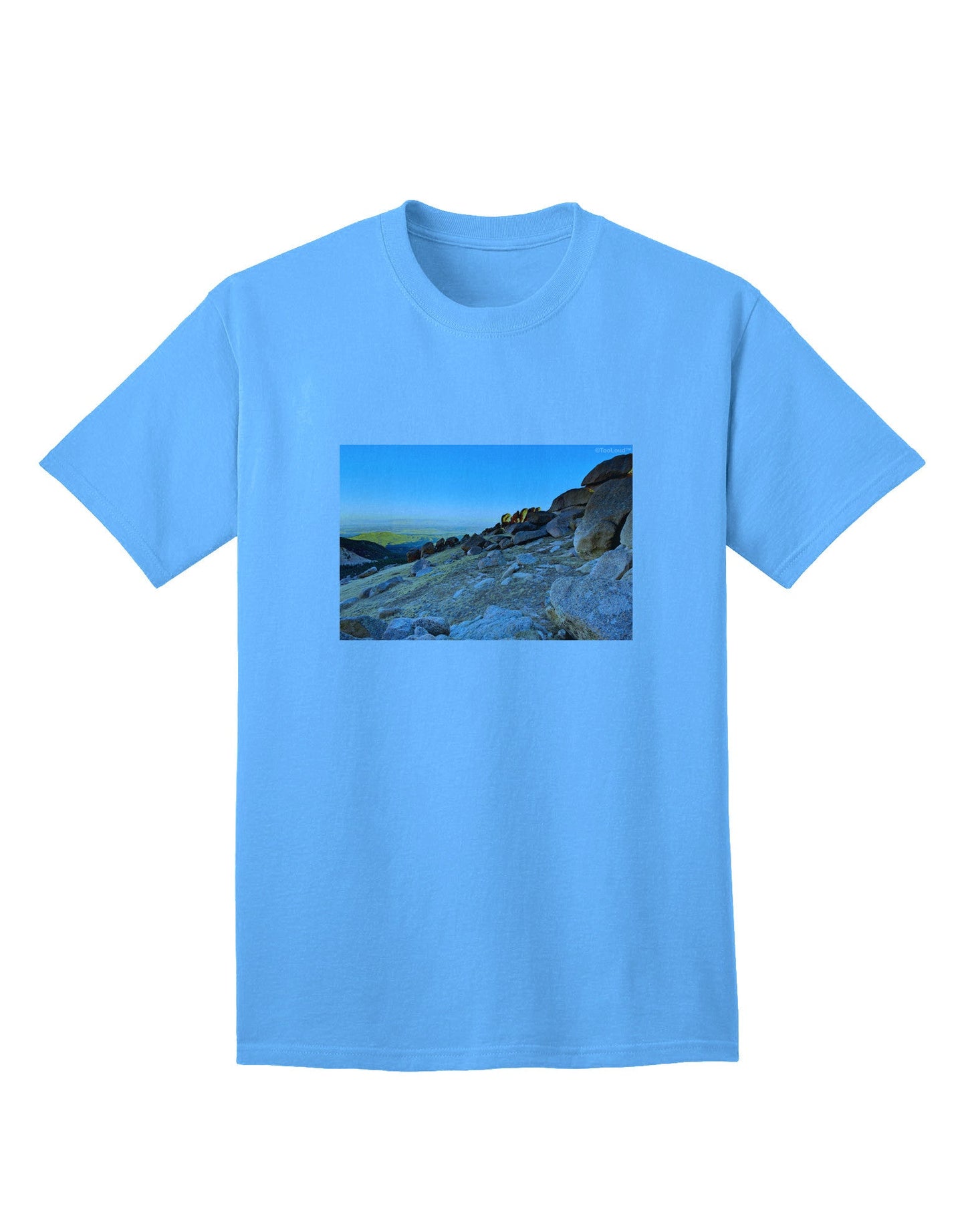CO Rockies View - Premium Adult T-Shirt Collection-Mens T-shirts-TooLoud-Aquatic-Blue-Small-Davson Sales