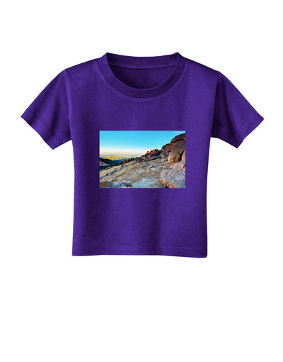 CO Rockies View Toddler T-Shirt Dark-Toddler T-Shirt-TooLoud-Purple-2T-Davson Sales