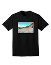 CO Rockies View Watercolor Adult Dark T-Shirt-Mens T-Shirt-TooLoud-Black-Small-Davson Sales