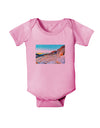 CO Rockies View Watercolor Baby Romper Bodysuit-Baby Romper-TooLoud-Pink-06-Months-Davson Sales