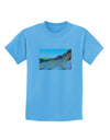 CO Rockies View Watercolor Childrens T-Shirt-Childrens T-Shirt-TooLoud-Aquatic-Blue-X-Small-Davson Sales