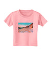 CO Rockies View Watercolor Toddler T-Shirt-Toddler T-Shirt-TooLoud-Candy-Pink-2T-Davson Sales