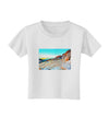 CO Rockies View Watercolor Toddler T-Shirt-Toddler T-Shirt-TooLoud-White-2T-Davson Sales