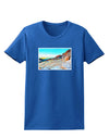 CO Rockies View Watercolor Womens Dark T-Shirt-TooLoud-Royal-Blue-X-Small-Davson Sales