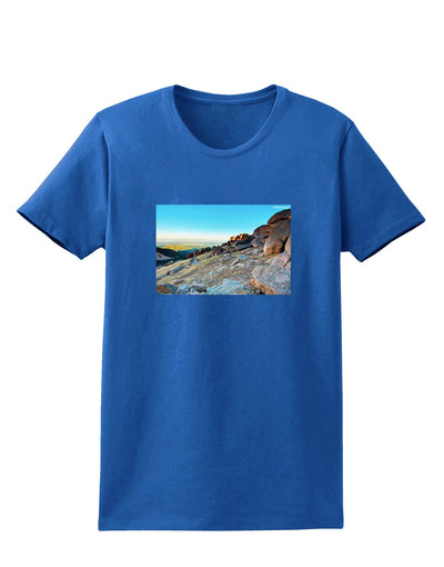 CO Rockies View Womens Dark T-Shirt-TooLoud-Royal-Blue-X-Small-Davson Sales