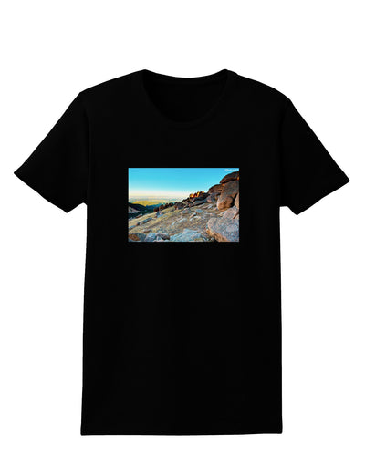 CO Rockies View Womens Dark T-Shirt-TooLoud-Black-X-Small-Davson Sales