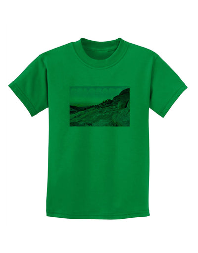 CO Rockies View with Text Childrens T-Shirt-Childrens T-Shirt-TooLoud-Kelly-Green-X-Small-Davson Sales