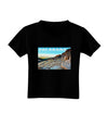 CO Rockies View with Text Toddler T-Shirt Dark-Toddler T-Shirt-TooLoud-Black-2T-Davson Sales