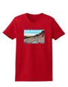 CO Rockies View with Text Womens Dark T-Shirt-TooLoud-Red-X-Small-Davson Sales