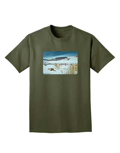 CO Snow Scene Adult Dark T-Shirt-Mens T-Shirt-TooLoud-Military-Green-Small-Davson Sales