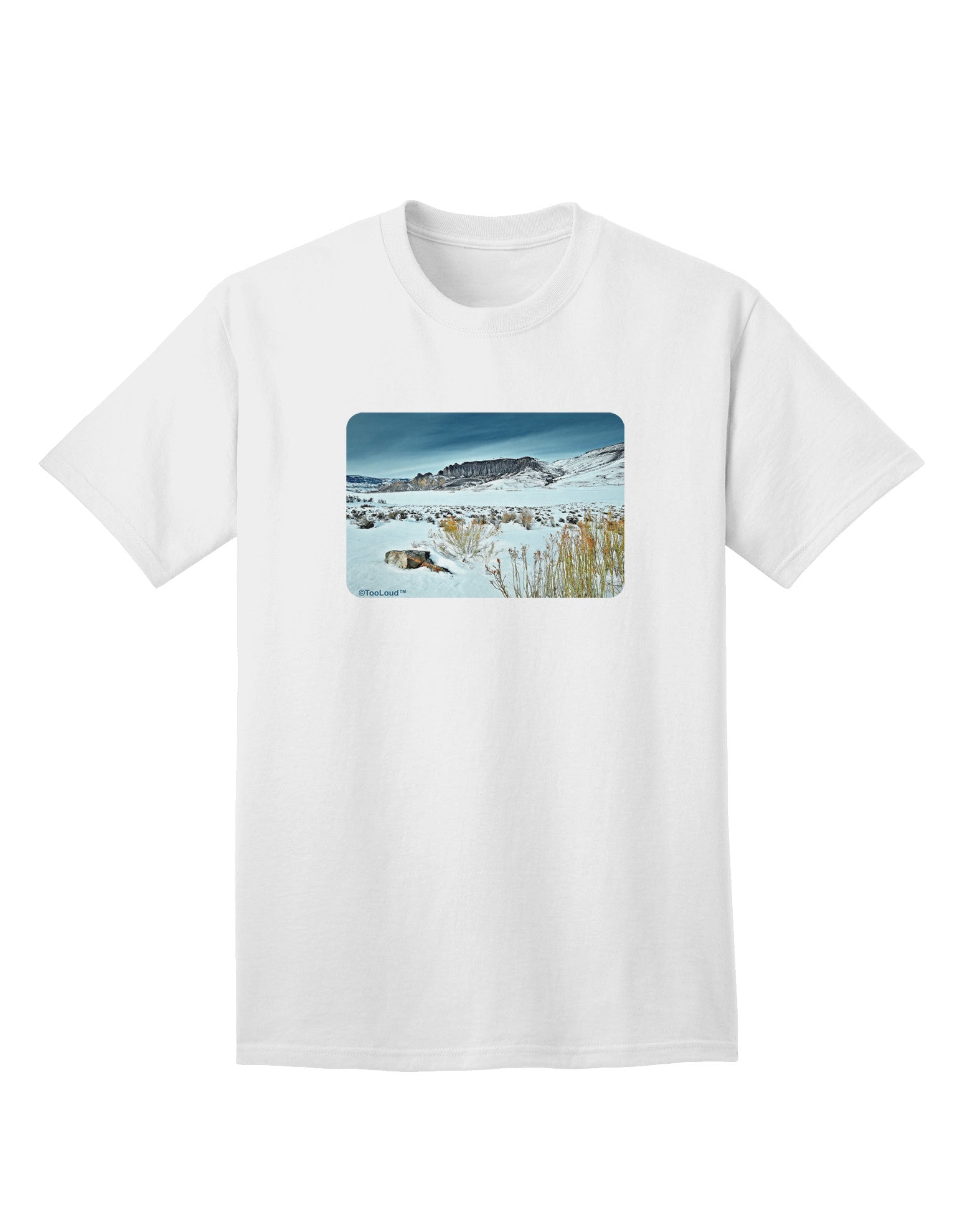 CO Snow Scene Adult T-Shirt-Mens T-Shirt-TooLoud-White-Small-Davson Sales