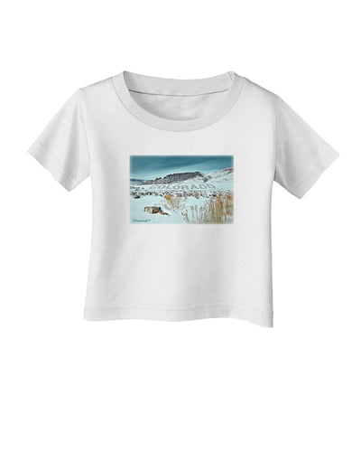 CO Snow Scene Text Infant T-Shirt-Infant T-Shirt-TooLoud-White-06-Months-Davson Sales