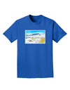 CO Snow Scene Watercolor Adult Dark T-Shirt-Mens T-Shirt-TooLoud-Royal-Blue-Small-Davson Sales