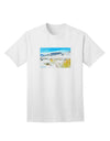 CO Snow Scene Watercolor Adult T-Shirt-Mens T-Shirt-TooLoud-White-Small-Davson Sales