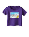 CO Snow Scene Watercolor Infant T-Shirt Dark-Infant T-Shirt-TooLoud-Purple-06-Months-Davson Sales