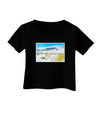 CO Snow Scene Watercolor Infant T-Shirt Dark-Infant T-Shirt-TooLoud-Black-06-Months-Davson Sales