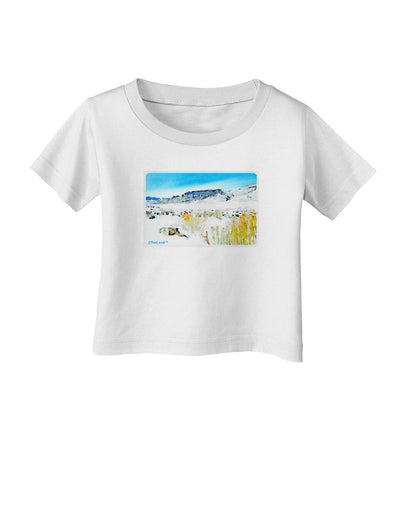 CO Snow Scene Watercolor Infant T-Shirt-Infant T-Shirt-TooLoud-White-06-Months-Davson Sales