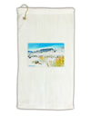 CO Snow Scene Watercolor Micro Terry Gromet Golf Towel 16 x 25 inch-Golf Towel-TooLoud-White-Davson Sales