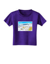 CO Snow Scene Watercolor Toddler T-Shirt Dark-Toddler T-Shirt-TooLoud-Purple-2T-Davson Sales