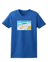 CO Snow Scene Watercolor Womens Dark T-Shirt-Womens T-Shirt-TooLoud-Royal-Blue-X-Small-Davson Sales
