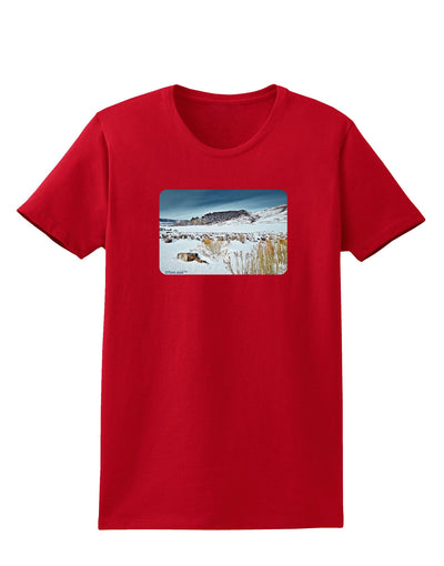 CO Snow Scene Womens Dark T-Shirt-Womens T-Shirt-TooLoud-Red-X-Small-Davson Sales