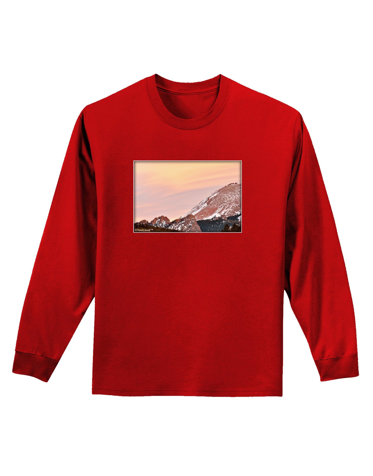 CO Sunset Cliffs Adult Long Sleeve Dark T-Shirt-TooLoud-Red-Small-Davson Sales