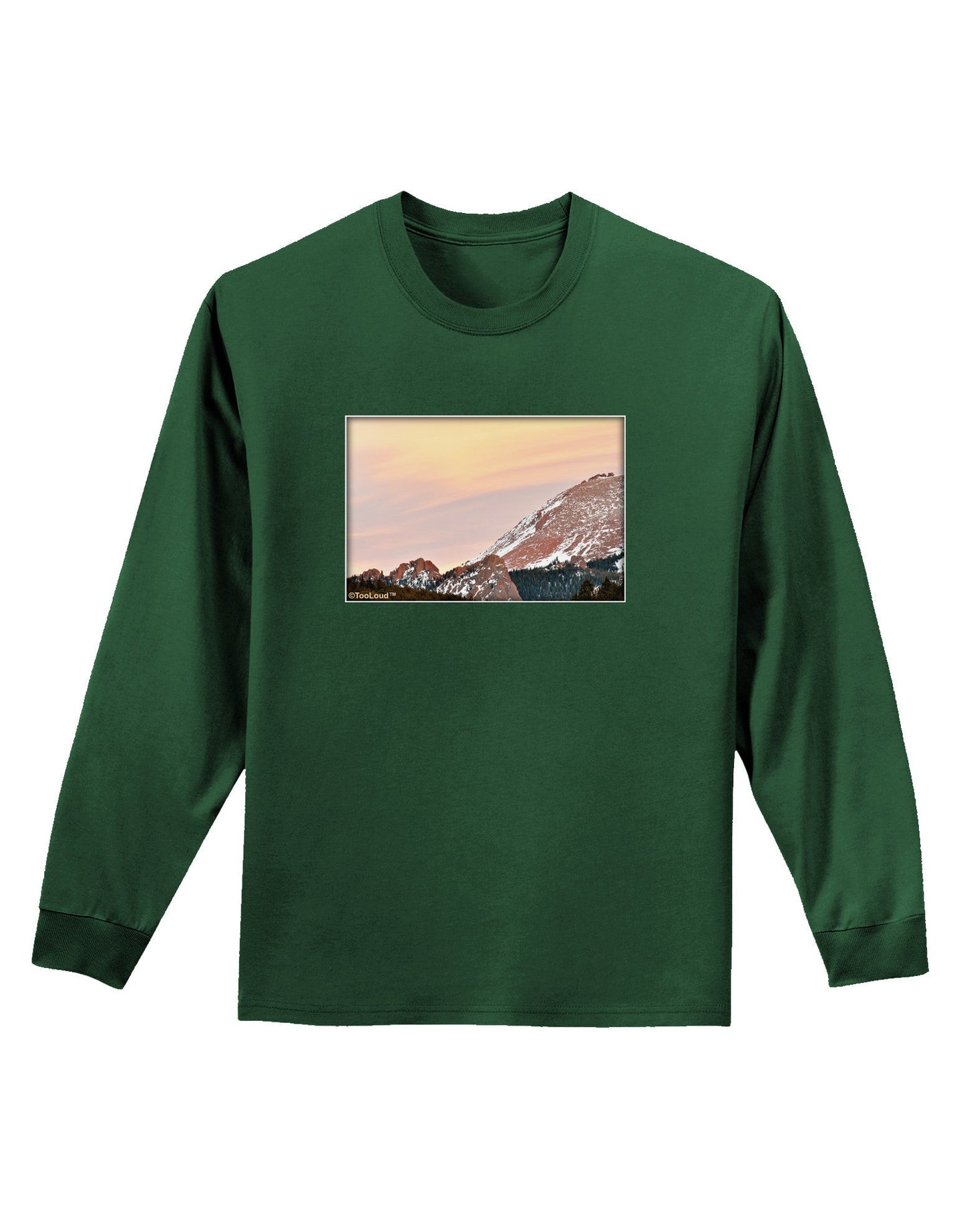 CO Sunset Cliffs Adult Long Sleeve Dark T-Shirt-TooLoud-Dark-Green-Small-Davson Sales