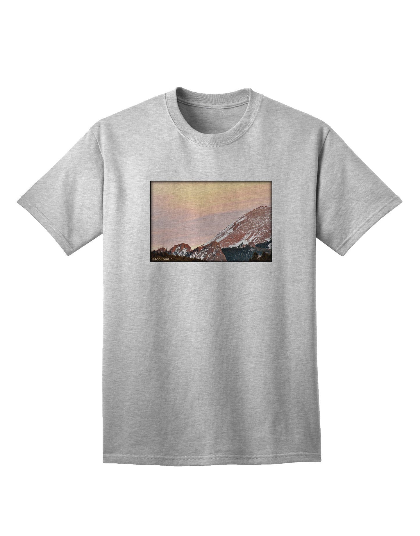 CO Sunset Cliffs Adult T-Shirt-Mens T-Shirt-TooLoud-AshGray-Small-Davson Sales