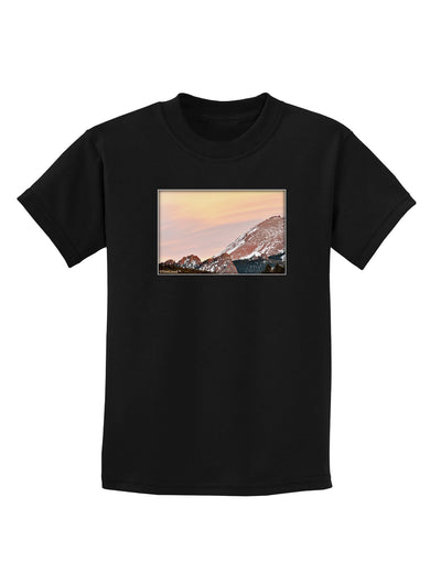 CO Sunset Cliffs Childrens Dark T-Shirt-Childrens T-Shirt-TooLoud-Black-X-Small-Davson Sales