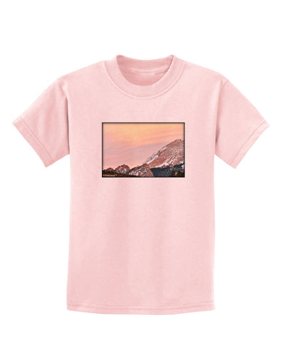 CO Sunset Cliffs Childrens T-Shirt-Childrens T-Shirt-TooLoud-PalePink-X-Small-Davson Sales