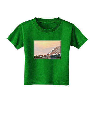 CO Sunset Cliffs Toddler T-Shirt Dark-Toddler T-Shirt-TooLoud-Clover-Green-2T-Davson Sales