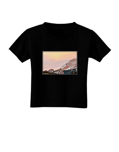 CO Sunset Cliffs Toddler T-Shirt Dark-Toddler T-Shirt-TooLoud-Black-2T-Davson Sales