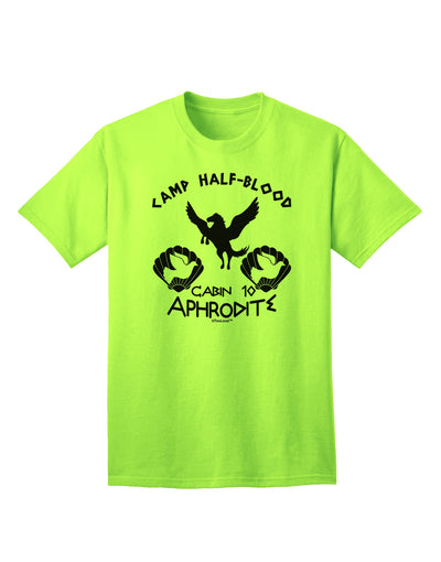 Cabin 10 Aphrodite Camp Half Blood Adult T-Shirt-Mens T-Shirt-TooLoud-Neon-Green-Small-Davson Sales