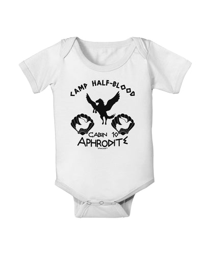 Cabin 10 Aphrodite Camp Half Blood Baby Romper Bodysuit-Baby Romper-TooLoud-White-06-Months-Davson Sales