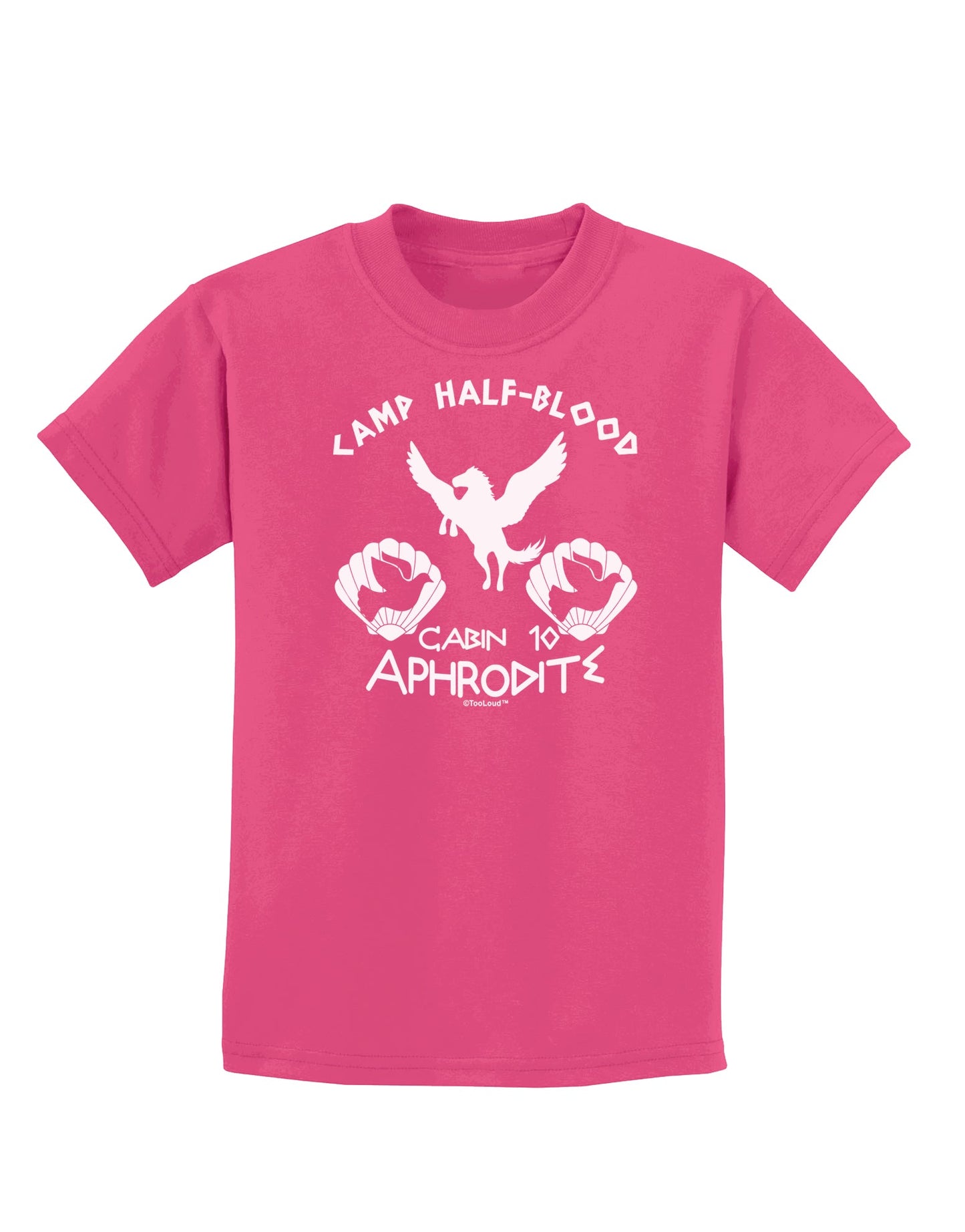 Cabin 10 Aphrodite Camp Half Blood Childrens Dark T-Shirt-Childrens T-Shirt-TooLoud-Sangria-X-Small-Davson Sales