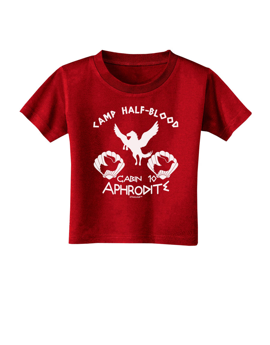 Cabin 10 Aphrodite Camp Half Blood Toddler T-Shirt Dark-Toddler T-Shirt-TooLoud-Black-2T-Davson Sales
