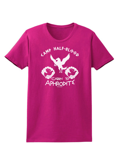 Cabin 10 Aphrodite Camp Half Blood Womens Dark T-Shirt-TooLoud-Hot-Pink-Small-Davson Sales