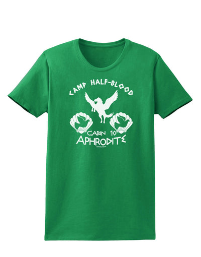 Cabin 10 Aphrodite Camp Half Blood Womens Dark T-Shirt-TooLoud-Kelly-Green-X-Small-Davson Sales