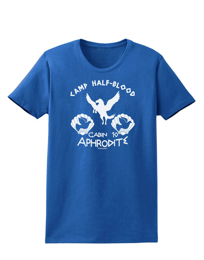 Cabin 10 Aphrodite Camp Half Blood Womens Dark T-Shirt-TooLoud-Royal-Blue-X-Small-Davson Sales