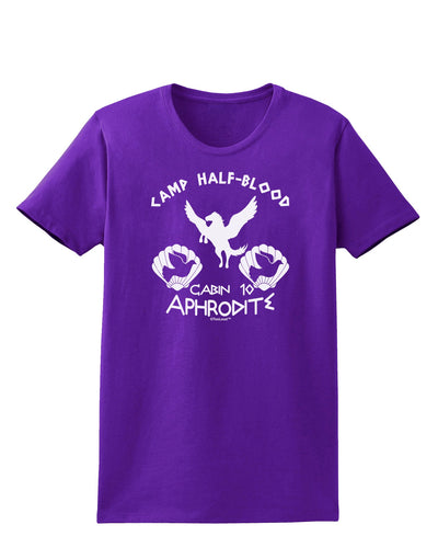 Cabin 10 Aphrodite Camp Half Blood Womens Dark T-Shirt-TooLoud-Purple-X-Small-Davson Sales