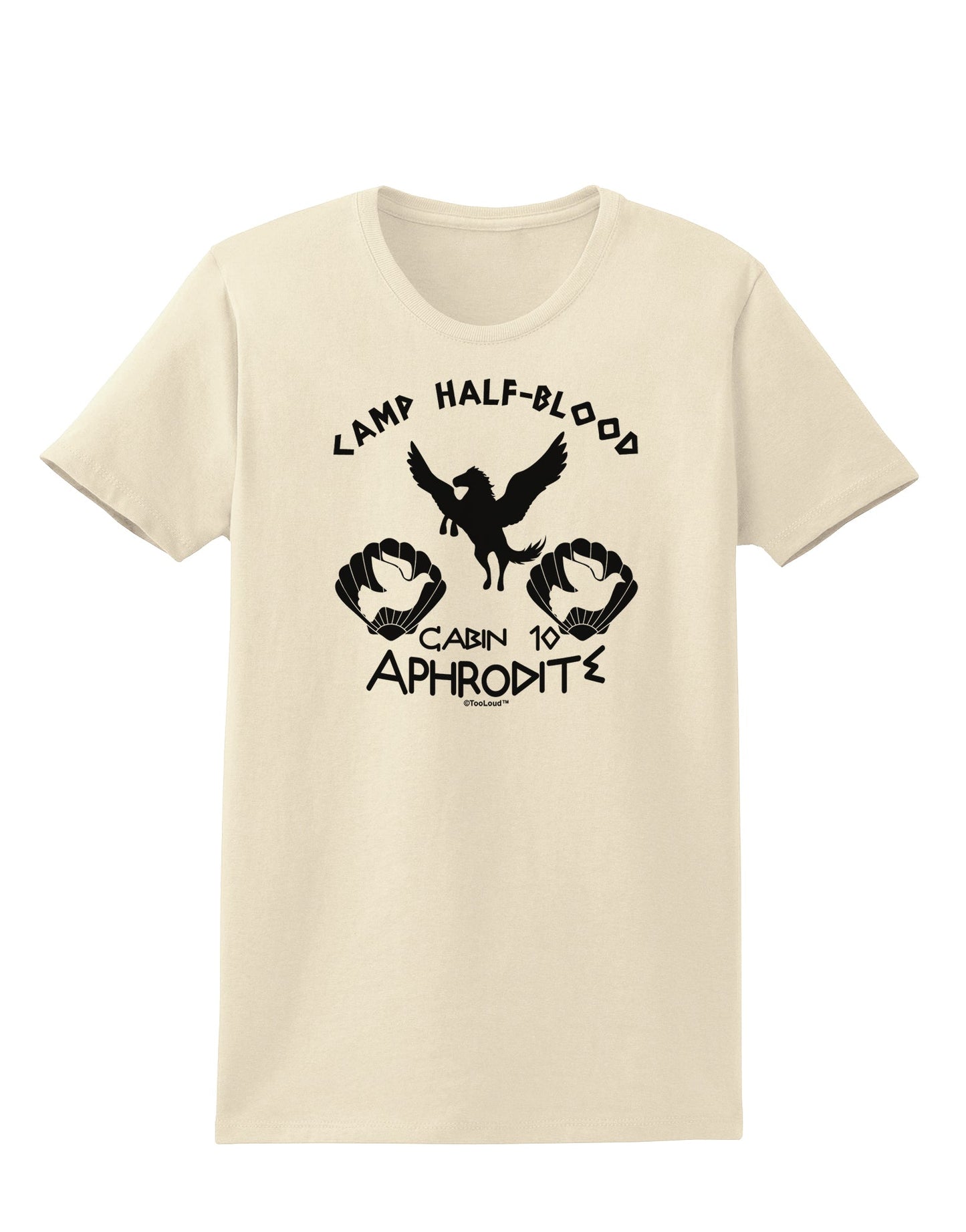 Cabin 10 Aphrodite Camp Half Blood Womens T-Shirt-Womens T-Shirt-TooLoud-Natural-X-Small-Davson Sales