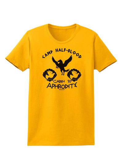 Cabin 10 Aphrodite Camp Half Blood Womens T-Shirt-Womens T-Shirt-TooLoud-Gold-X-Small-Davson Sales