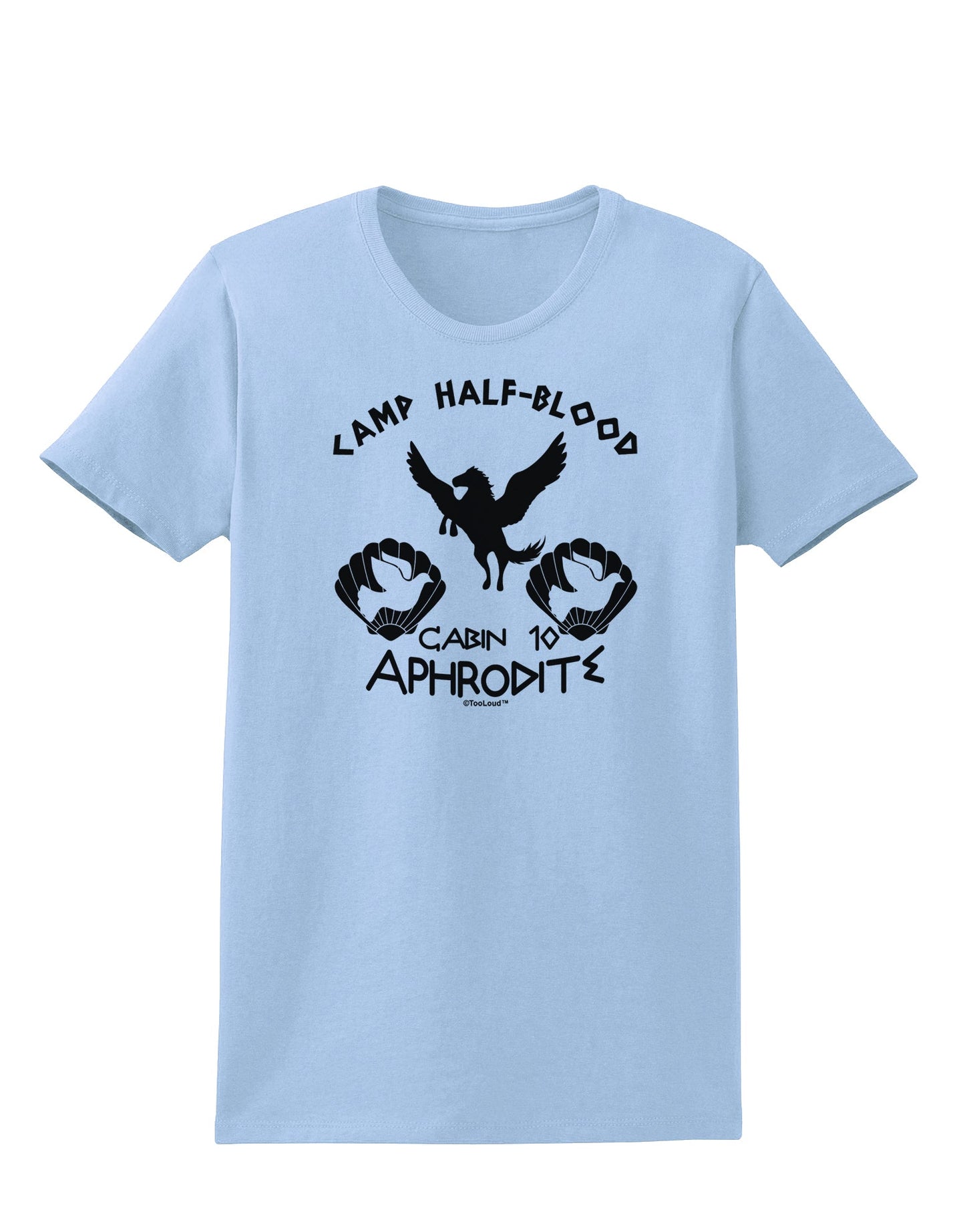 Cabin 10 Aphrodite Camp Half Blood Womens T-Shirt-Womens T-Shirt-TooLoud-Light-Blue-X-Small-Davson Sales