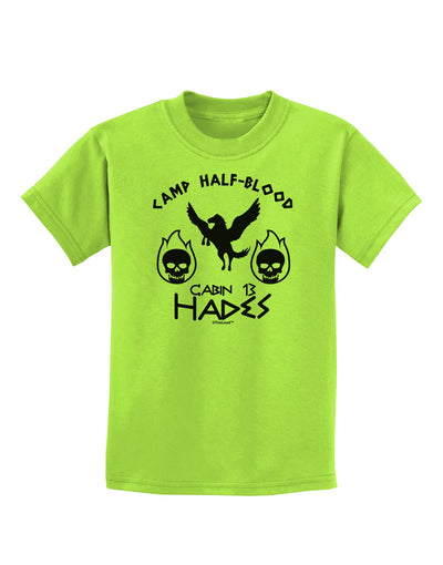 Cabin 13 HadesHalf Blood Childrens T-Shirt-Childrens T-Shirt-TooLoud-Lime-Green-X-Small-Davson Sales