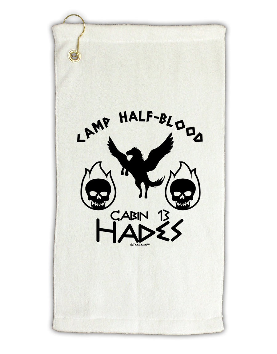 Cabin 13 HadesHalf Blood Micro Terry Gromet Golf Towel 11&#x22;x19-Golf Towel-TooLoud-White-Davson Sales