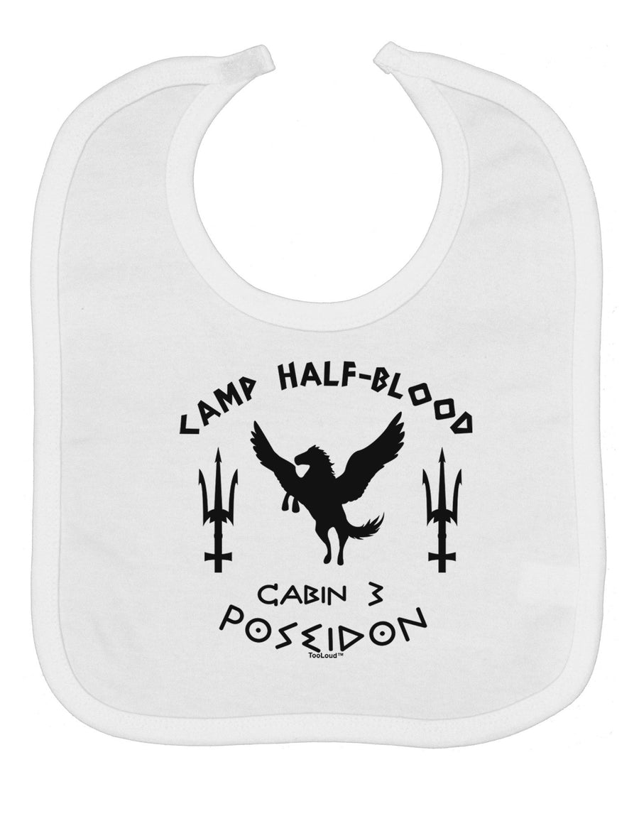Cabin 3 Poseidon Camp Half Blood Baby Bib